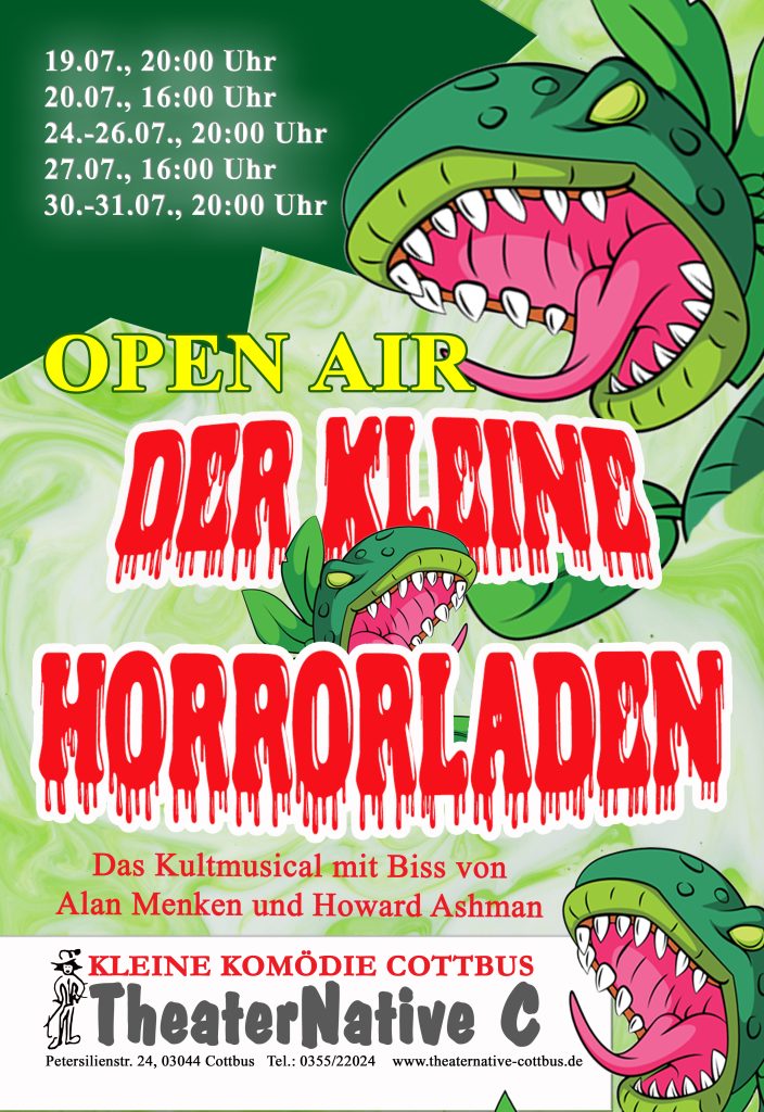 Fensterplakat Horrorladen Juli